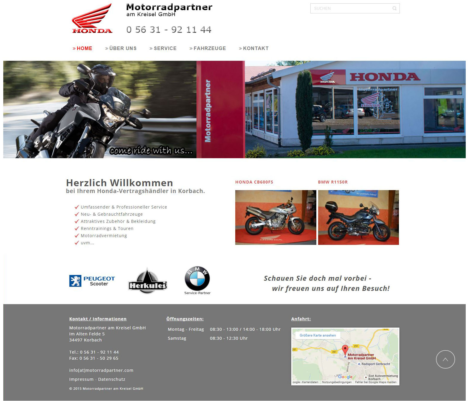 Neu Website Motorradpartner Korbach
